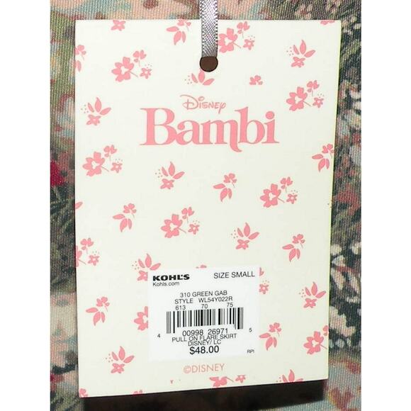 Lauren Conrad Disney Bambi Women's Floral Pull On Flare Skirt Size Small NWT - Picture 2 of 3